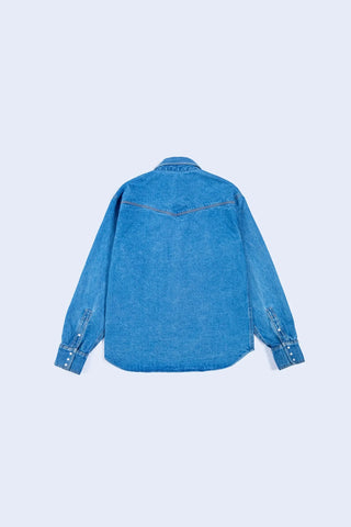 Blue Wash Denim Button-Down