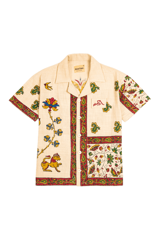 "Heirloom hues" button-down