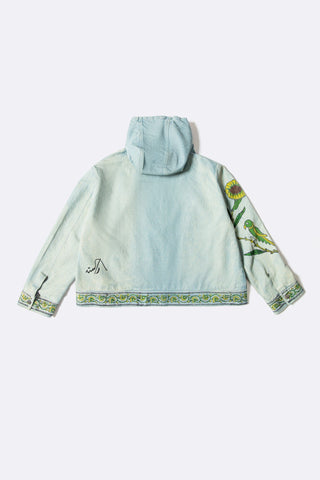 Sunlit flight zipper hoodie