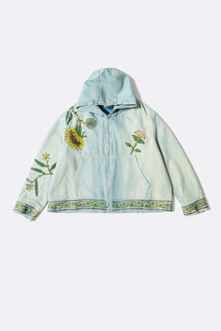 Sunlit flight zipper hoodie