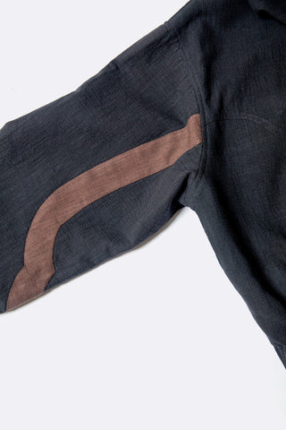 Arched passage zipper hoodie