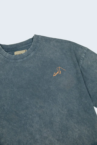 Azure Acid Wash made in PAK T-shirt (V6)