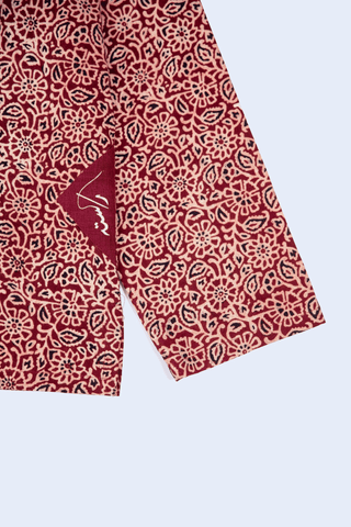 Crimson Ajrak Shirt
