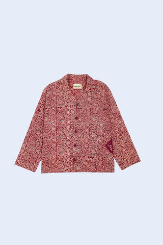 Crimson Ajrak Shirt