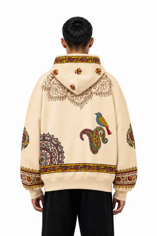 Biscotti Block Print Paisley Hoodie
