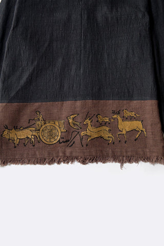 After alarm block printed shirt