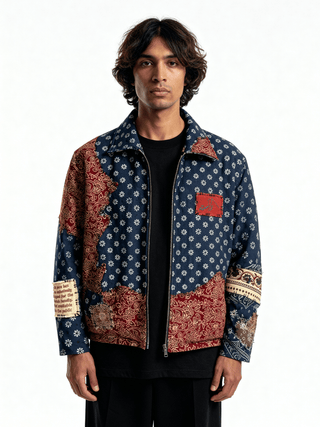 Reversible Ajrak friends & family jacket