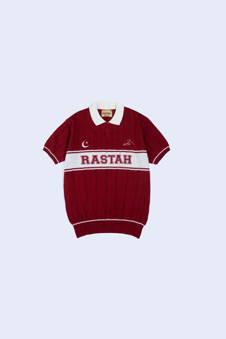 Knit Polo – Maroon