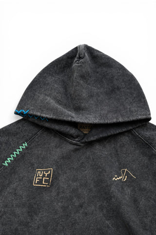 NYC Match Day Acid Wash Hoodie