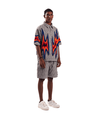 "Fireflies in the mist" button-down