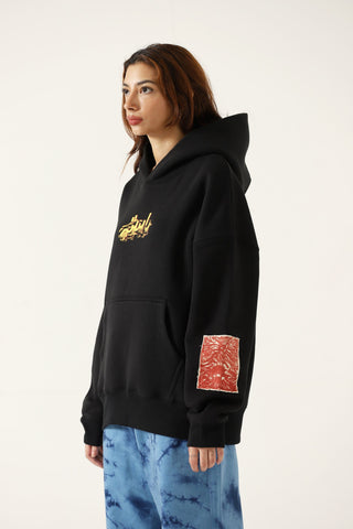 "Dead by dawn" printed poster hoodie