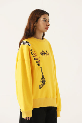 "Taxi driver" screen print sweatshirt