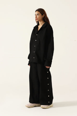 Handwoven full-sleeve button-down