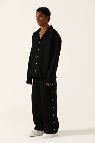 Handwoven full-sleeve button-down