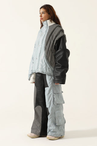 "2001" paneled time travel jacket
