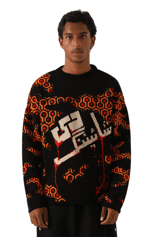 "The shining" jacquard knit sweater
