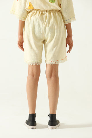 Handwoven logo shorts