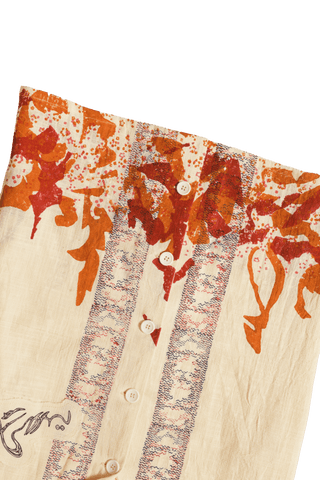 "Ember mosaic" button-down