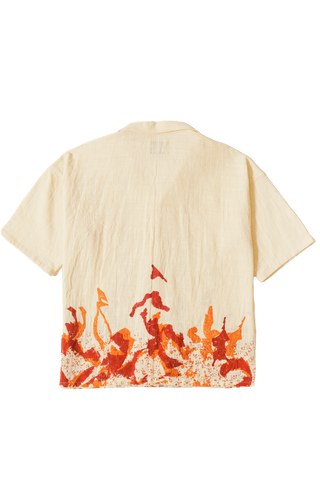 "Ember mosaic" button-down