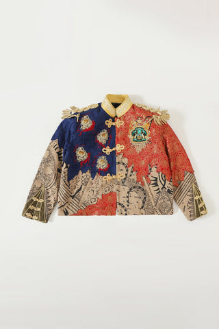 Abstract mixed media jacket