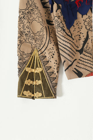 Abstract mixed media jacket