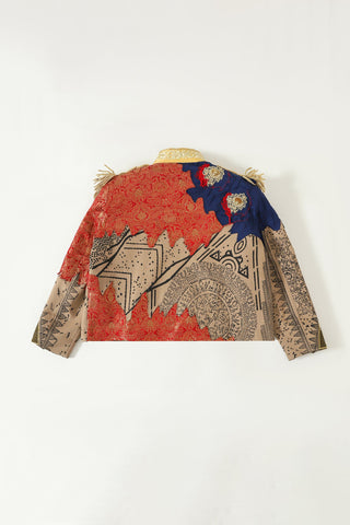 Abstract mixed media jacket