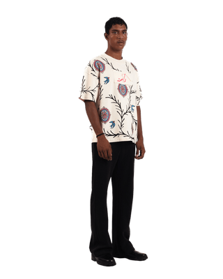 "Vase of life" hand block printed T-shirt