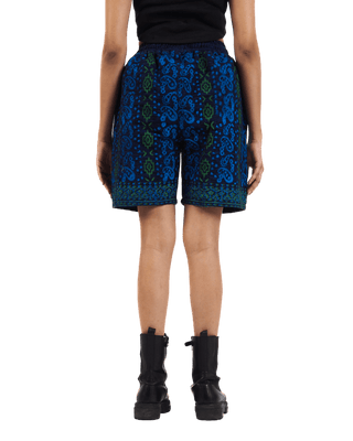 "Ethereal echoes" hand block printed cotton shorts