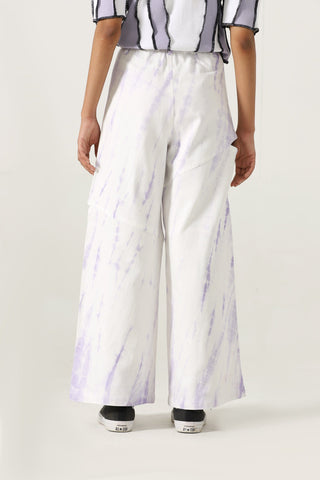 Flared tye dye trousers