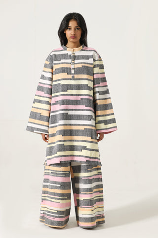 Kasuri jacquard kameez