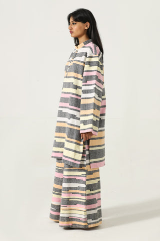 Kasuri jacquard kameez