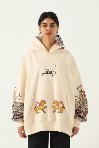 "Kalamkaar" hand block print hoodie V3