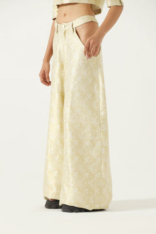"Rani of wimbledon" silk brocade trousers