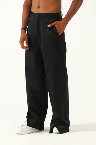 Silk rleaxed fit trousers