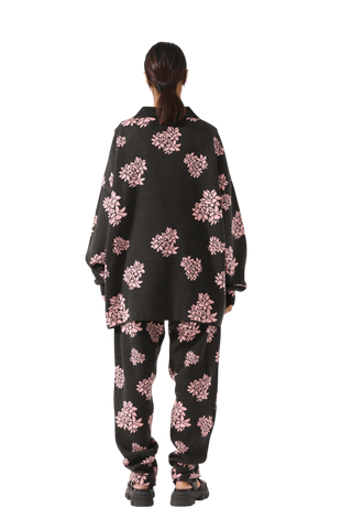 "Jasmine garden" knit sweatshirt