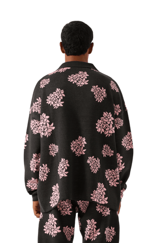 "Jasmine garden" knit sweatshirt