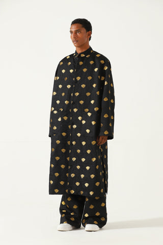 Silk motif trousers