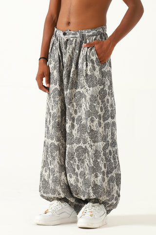 "Delhi" handwoven jacqaurd trousers