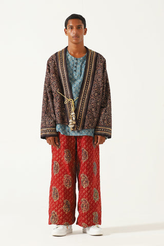 "Rajasthan" hand block print kimono