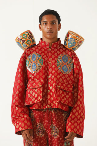 Hand painted lamp jacket