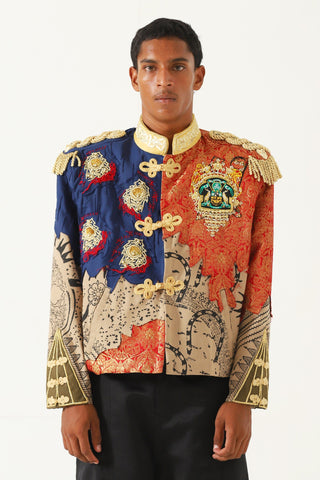 Abstract mixed media jacket