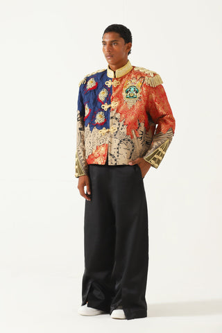 Abstract mixed media jacket