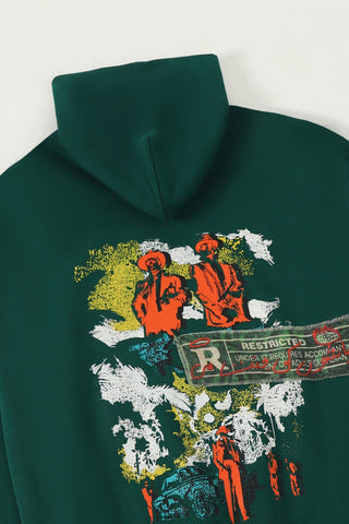 "91 in the bronx" sea green hoodie