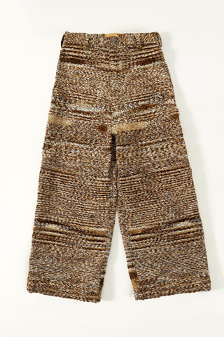 "Distressed verses" handwoven trousers