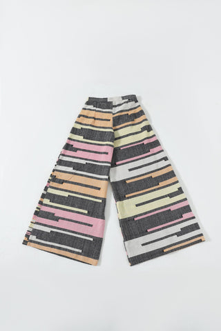 "Life is loading" handwoven trousers