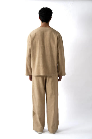 Cream Khaddar Jacket