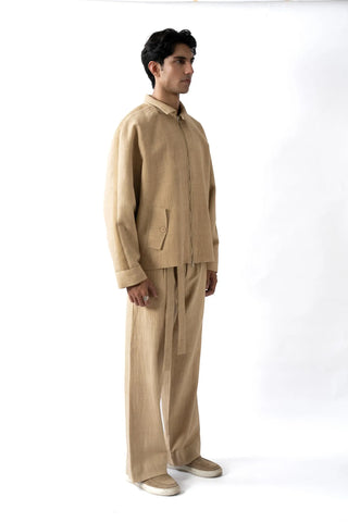 Cream Khaddar Jacket