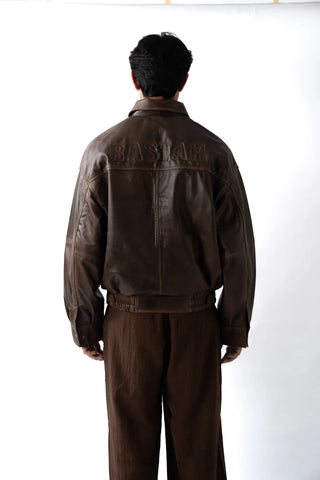 Heritage Leather Bomber Jacket