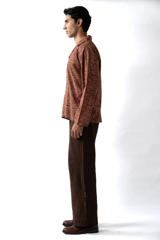 Crimson Ajrak Shirt