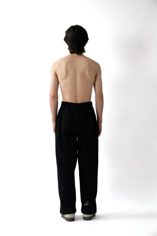 Black Terry Knit Bottoms